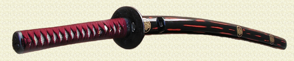 3 Amber Color Buffalo Horn Parts 12" Black Rattan Saya for Japanese Ninja Tanto 